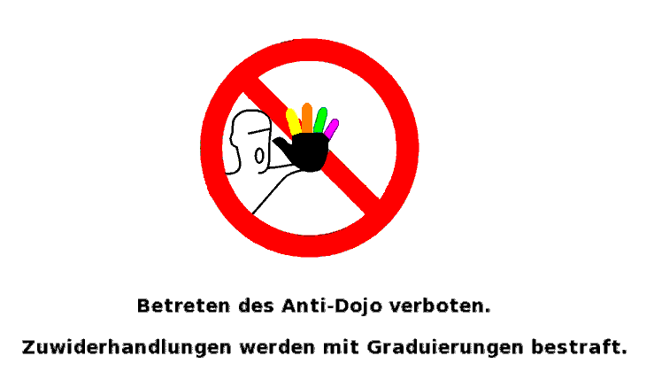 Betreten des Antidojo verboten