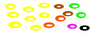 colored ribbons