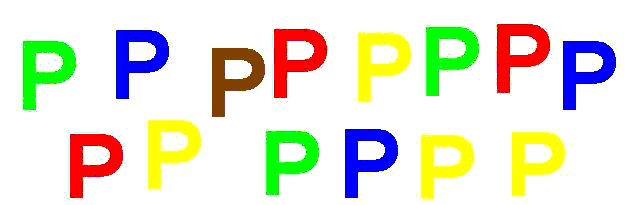 colored P